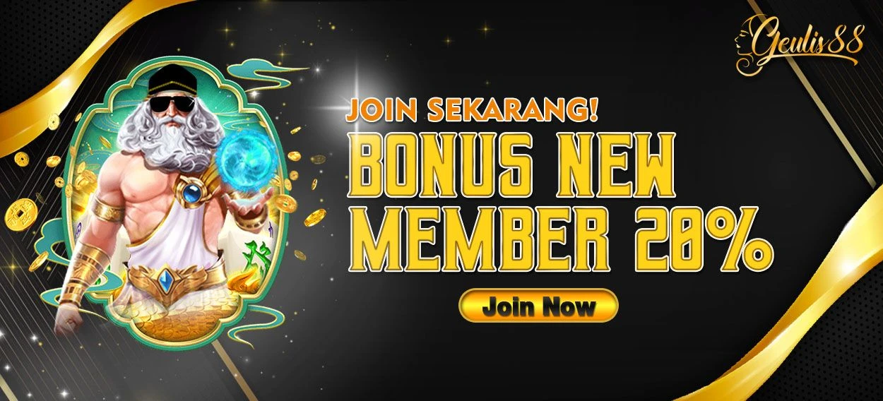 BONUS DEPOSIT NEW MEMBER 20%